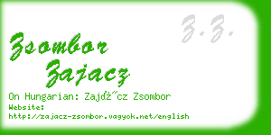 zsombor zajacz business card